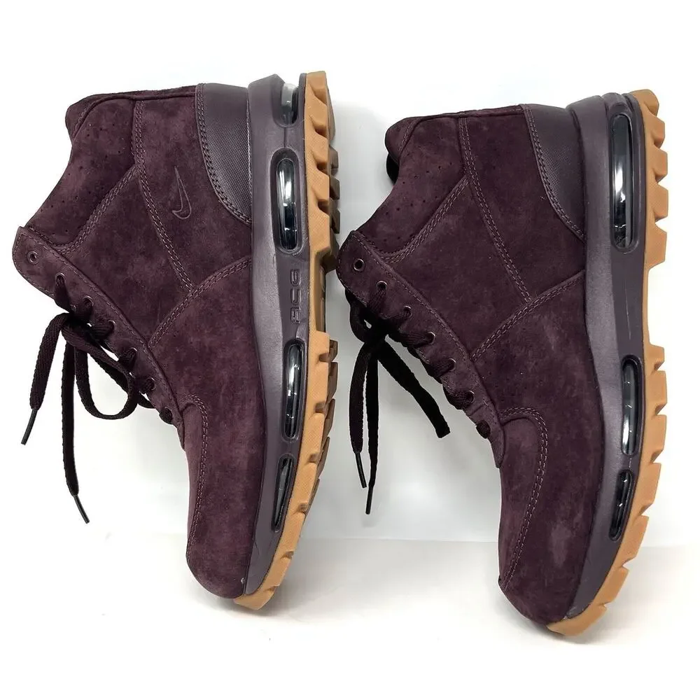 Nike Air Max Goadome Suede Boot Mens Sz 12 ACG 865031-602 Deep Burgundy
